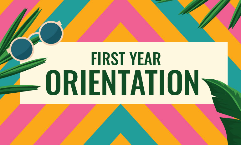 Photo of first year orientation